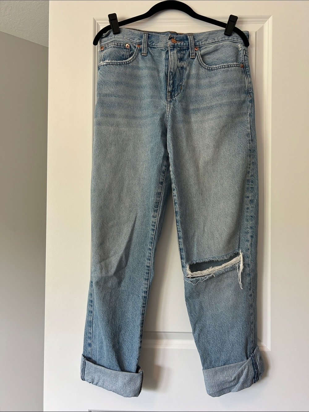 J. Crew Slouchy Boyfriend Distressed Jeans